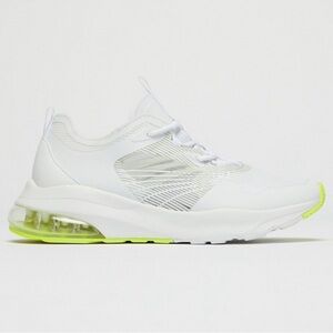 Fabletics Air 1 Performance Sneaker Running White Yellow Accents Lace Up Size 9